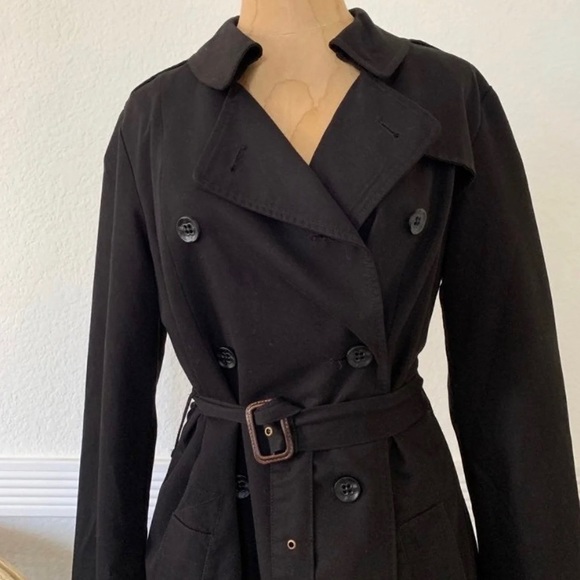 Joe’s Jeans Black Trench Coat - Picture 2 of 11